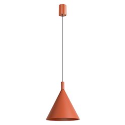 Lampa wisząca stożkowy klosz Nox 25cm 1xE27 ochra czerwona