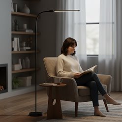 Lampa podłogowa LED Teilo Duo 14W 150cm 3CCT czarna
