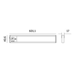 Lampka podszafkowa LED 2,2W 60cm CCT z czujnikiem ruchu