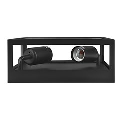 Lampa elewacyjna sufitowa 2xE27 Lidia czarna
