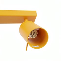 Kinkiet listwa z reflektorami Ring 6xGU10 żółty