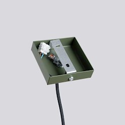 Lampa wisząca pojedyncza tuba Pastelo 1xG9 zielona oliwka