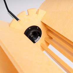 Lampa wisząca filcowa Mula 27cm 1xE27 żółta