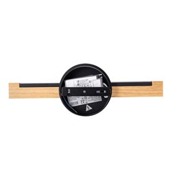 Designerski kinkiet ścienny LED 6,5W z drewna i metalu 2700K