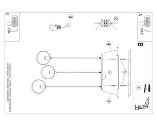 Lampa wisząca loftowa TITRAN 3xE27 biała