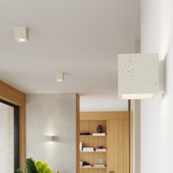 Kinkiet betonowy Quad góra-dół 1xG9 beżowy