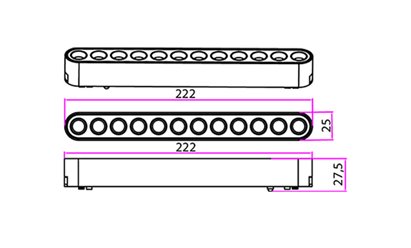 Lampa magnetyczna Score 12W 4000K biała