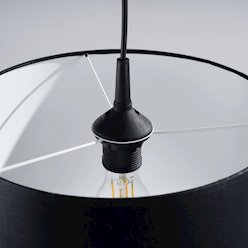 Lampa wisząca minimalistyczna Nova 30cm 1xE27 czarna