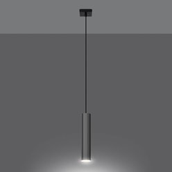 Lampa wisząca pojedyncza tuba LAGOS 1xGU10 chrom