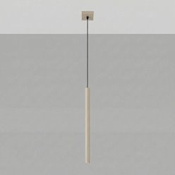 Lampa wisząca pojedyncza tuba Pastelo 1xG9 taupe