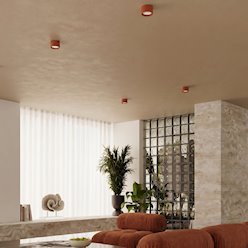 Lampa sufitowa tuba Modo 1xGx53 ochra czerwona
