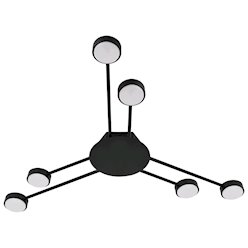 Żyrandol sufitowy Vecto 6xGX53 geometryczny czarny