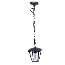 Lampa ogrodowa wisząca FOX Czarna 1xE27