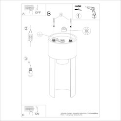 Lampa sufitowa nowoczesna Flash 1xE27 biała