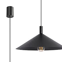 Lampa wisząca stożkowy klosz Nox 40cm 1xE27 czarna