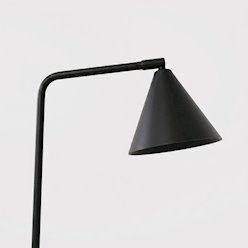 Lampa biurkowa ze stożkowym kloszem Nox 1xE14 czarna
