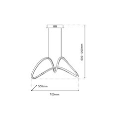 Lampa wisząca LED Lorezzo 48W 2400lm 4000K Czarna