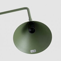 Lampa biurkowa ze stożkowym kloszem Nox 1xE14 zielona oliwka