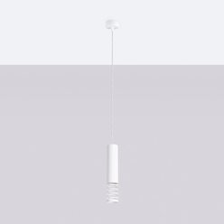 Lampa wisząca Tuba Lami 1xGU10 biała