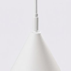 Lampa podłogowa ze stożkowym kloszem Nox 1xE14 biała