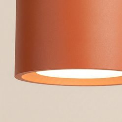 Lampa sufitowa podwójna tuba Modo 2xGx53 ochra czerwona