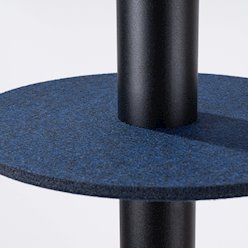 Lampa wisząca filcowa Pelta 1xGU10 czarno-granatowa