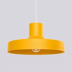 Lampa wisząca klasyczna Bilo 1xE27 żółta