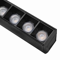 Lampa magnetyczna z diodami czarna Zigbee CCT 24W 44cm
