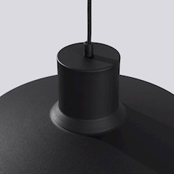Lampa wisząca klasyczna Bilo 1xE27 czarna