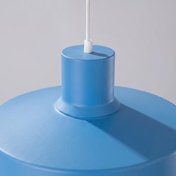 Lampa wisząca klasyczna Bilo 1xE27 błękitna