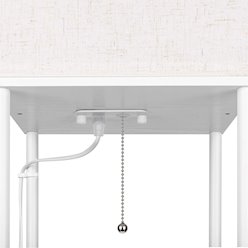 Lampa stojąca Square 1xE27 160cm biała