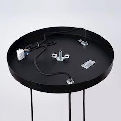 Lampa wisząca potrójna Brina okrągła 3xG9 czarna