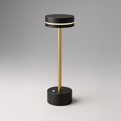 Lampka nocna LED z akumulatorem Sam 5W czarno-złota