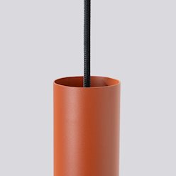 Lampa wisząca potrójna Lagos 3xGU10 okrągła ochra czerwona