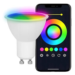 Żarówka SMART LED GU10 5W RGB+CCT WIFI TUYA