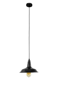 Lampa wisząca TENE 1xE27 czarna matowa