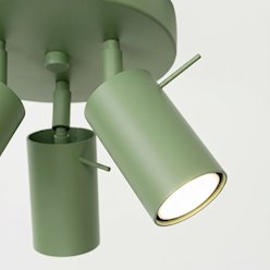 Kinkiet okrągły z reflektorami Ring 3xGU10 szałwiowy