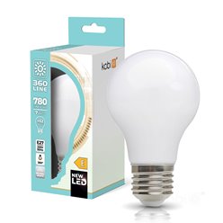 Żarówka LED E27 Filament Mleczna 7W 780lm 4000K