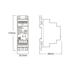 Mi-Light TW5 sterownik LED Wi-Fi 5w1 na szynę DIN