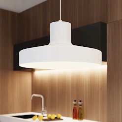Lampa wisząca klasyczna Bilo 1xE27 biała