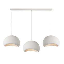 Lampa wisząca Ostia 3xE27 belka 75cm imitacja kamienia