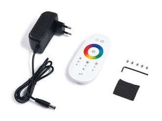 Lampa podłogowa LED z pilotem RGB+CCT 140cm 9W czarna