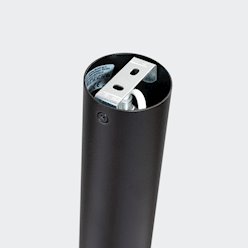 Tuba sufitowa nowoczesna Nero 22,5cm 1xGU10 czarny/złoty
