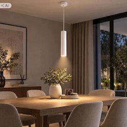 Lampa szynowa wisząca Axen 1-fazowa GU10 biała