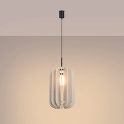 Lampa wisząca filcowa Mula 27cm 1xE27 beżowa
