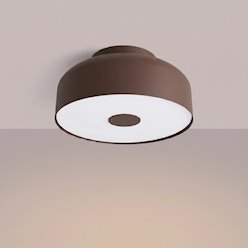 Lampa sufitowa okrągła Omiq 4xE27 brązowa