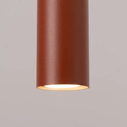 Lampa wisząca potrójna Lagos 3xGU10 listwa ochra czerwona