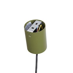 Lampa wisząca stożkowy klosz Nox 25cm 1xE27 zielona oliwka