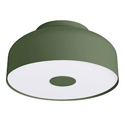 Lampa sufitowa okrągła Omiq 4xE27 zielona oliwkowa