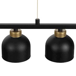 Lampa wisząca belka 90cm Kai z 3 oprawami GX53 czarno-złota